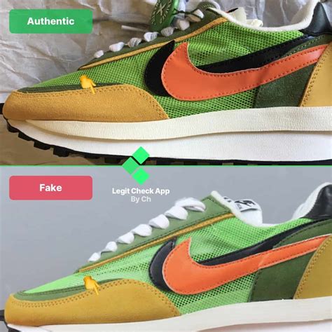 how to spot fake nike sacai waffle|nike sacai waffle black outfit.